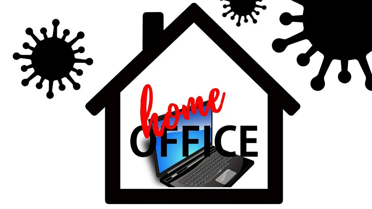 Ilustrasi work from home (WFH)