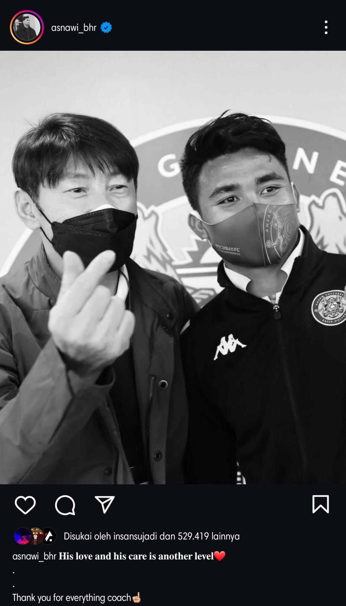 Pesan perpisahan emosional pemain TImnas Indonesia ke Shin Tae-yong