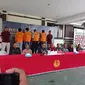 Kantor Imigrasi Kelas I TPI Gorontalo saat melakukan Konferensi Pers 4 WNA Sri Lanka yang melakukan penambangan ilegal di Gorontalo (Arfandi Ibrahim/Liputan6.com)