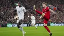 Dua gol tambahan Liverpool dicetak di babak kedua oleh Ryan Gravenberch (65’) dan Mohamed Salah (90+3’). (AP Photo/Jon Super)