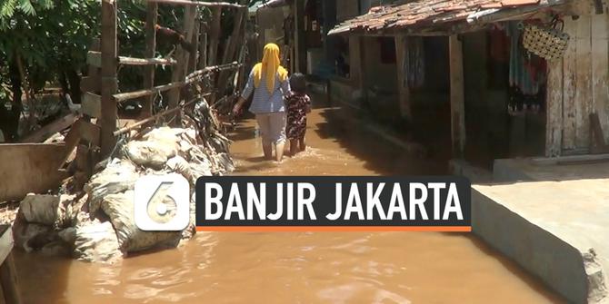 VIDEO: Kali Pesanggrahan Meluap, Puluhan Rumah di Kembangan Terendam