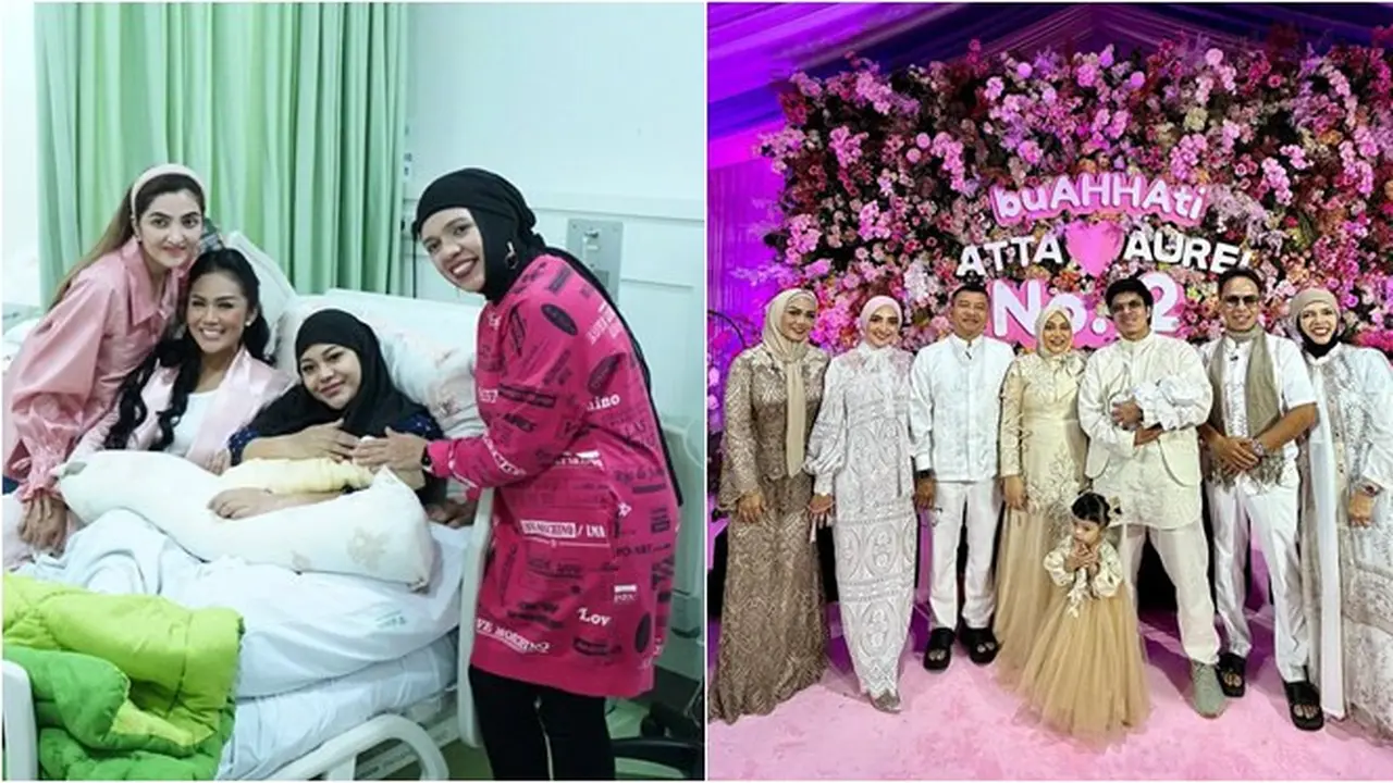 7 Potret Krisdayanti, Ashanty dan Geni Faruk saat Jenguk Cucu Ini Kompak Banget