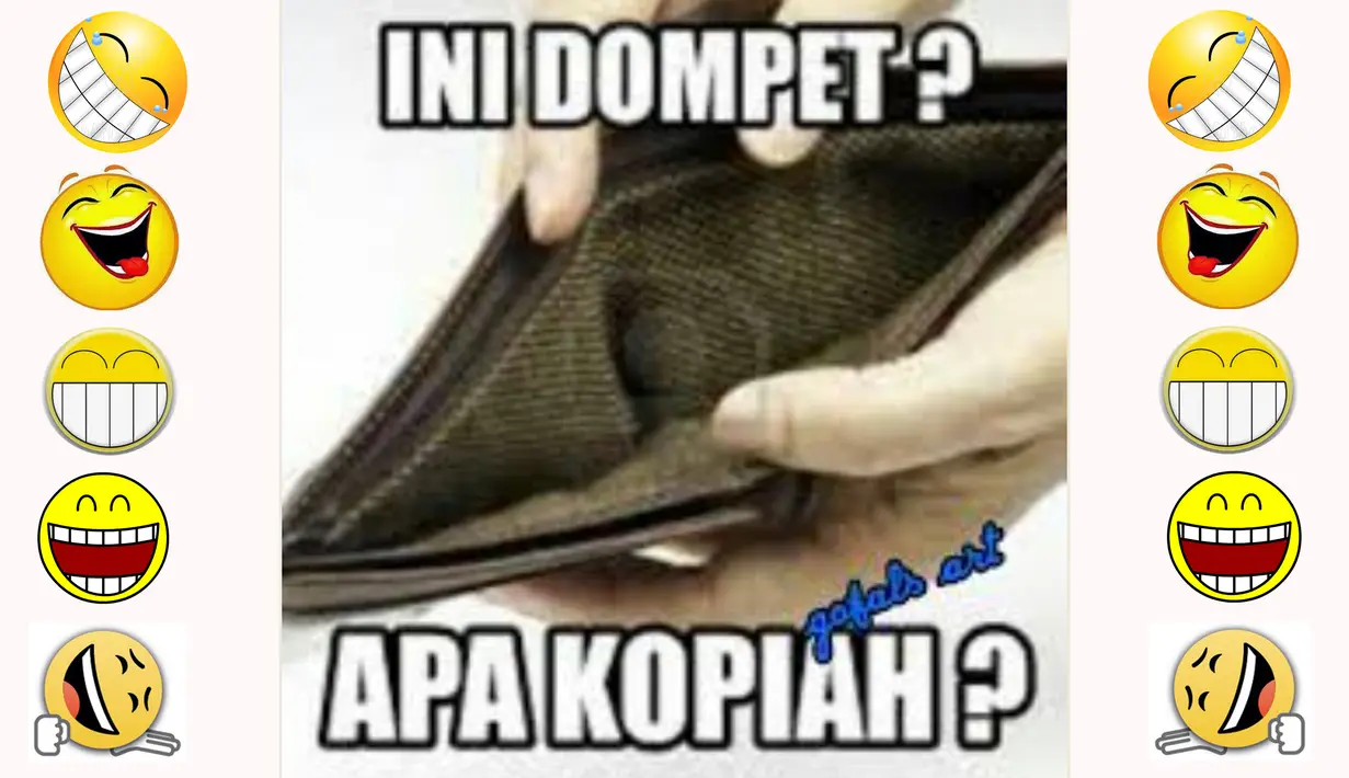 Penampakan dompet saat tanggal tua (Istimewa)