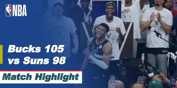 VIDEO: Highlights Kemenangan di Game 6 yang Antarkan Milwaukee Bucks Menjadi Juara NBA 2021