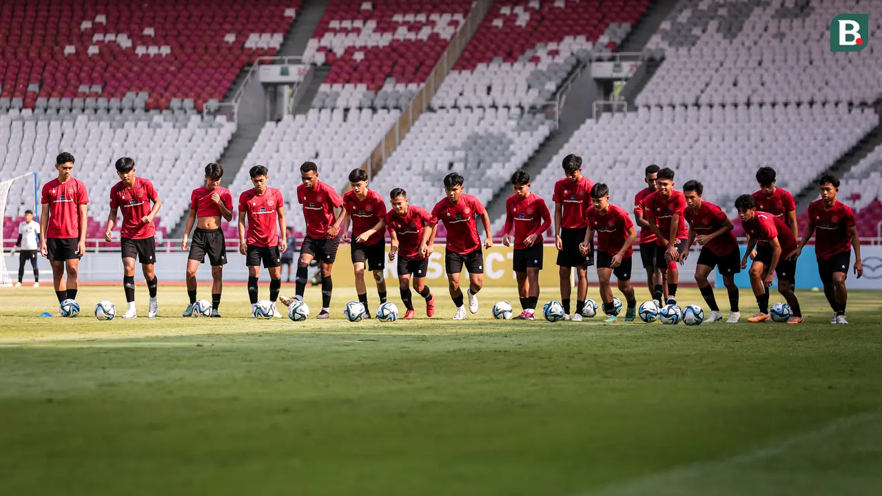 Foto: Latihan Riang Timnas Indonesia U-17 Jelang Piala Dunia U-17 2023 di Stadion Utama Gelora Bung Karno