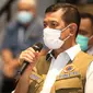 Di Bandara Soetta, Tangerang, Selasa (29/12/2020), Ketua Satgas COVID-19 Doni Monardo sampaikan WNI atau WNA yang ingin karantina di hotel lain yang telah ditentukan pemerintah, biaya ditanggung bersangkutan. (Badan Nasional Penanggulangan Bencana/BNPB)