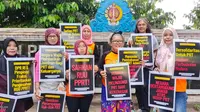 Aksi mogok makan PRT di Yogyakarta Senin(14/8/2023) (sumber: SPRT Tunas Mulia)