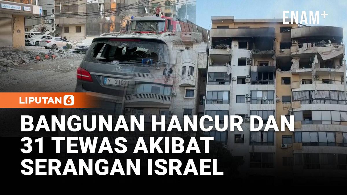 Diterjang Rudal Israel, 31 Tewas dan Bangunan Hancur di Lebanon