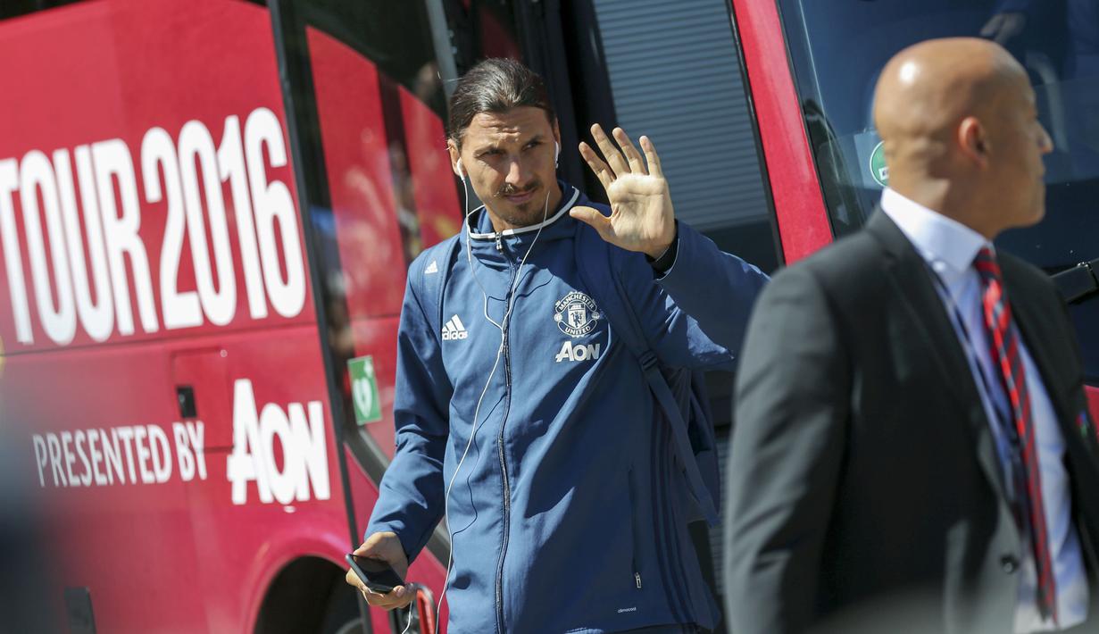 Manchester United mendatangkan striker kawakan asal Swedia, Zlatan Ibrahimovic dengandurasi kontrak selama satu tahun.  (EPA/Bjoern Larsson Rosvall)