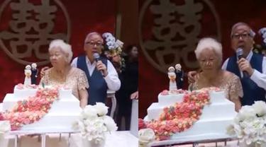 Jadi Gebetan Sejak Sekolah, 73 Tahun Kemudian Pasangan Lansia Ini Menikah