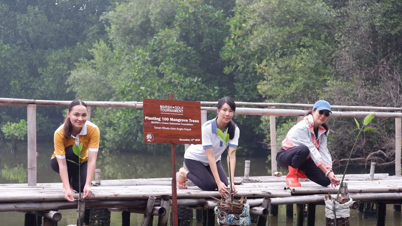 Marcella Zalianty bersama Jolene Marie Rotinsulu dan Jola Sharon