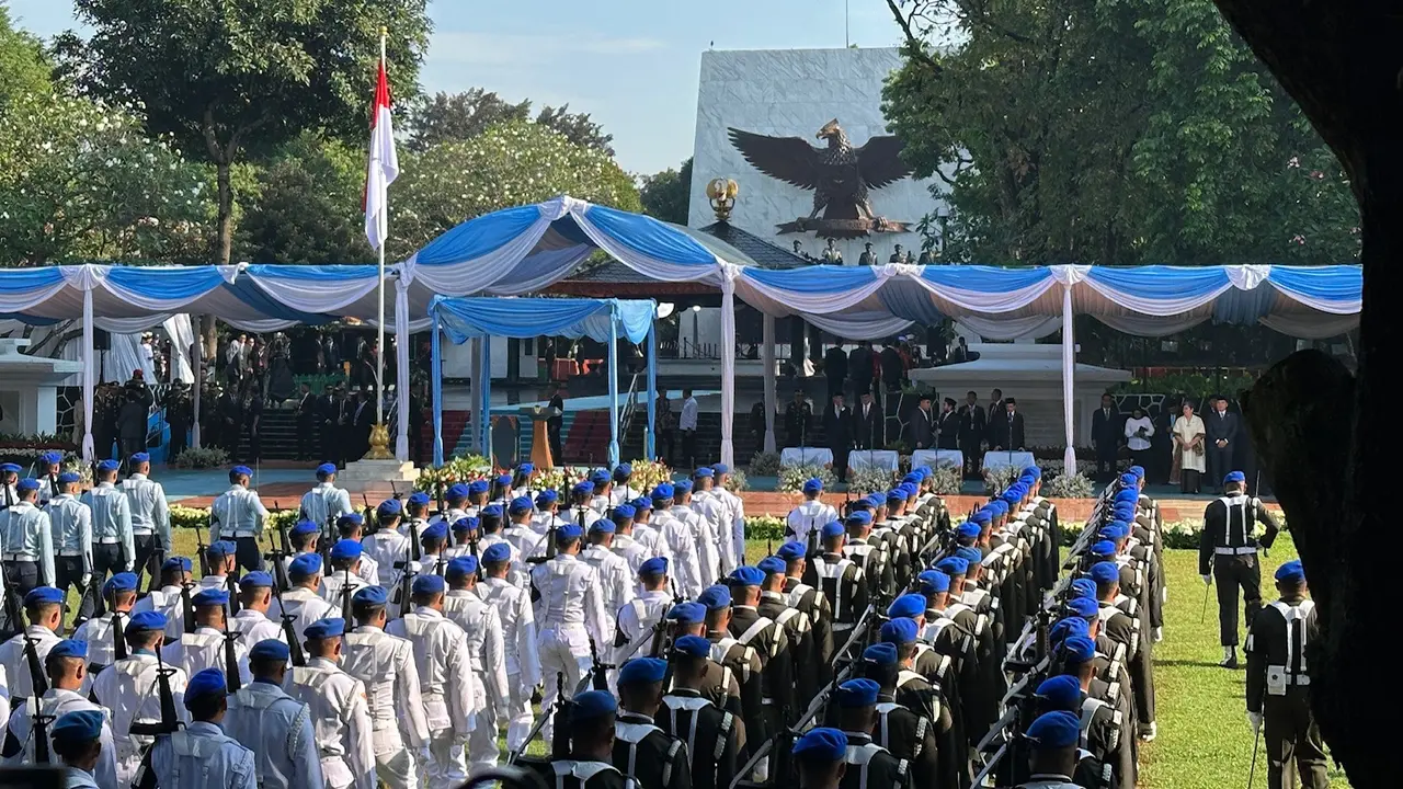 Presiden Prabowo Subianto memimpin momen Upacara Peringatan Hari Kesaktian Pancasila Tahun 2025 di Monumen Pancasila Sakti, Jalan Raya Pondok Gede, Lubang Buaya, Jakarta Timur, Rabu (1/10) (Istimewa)