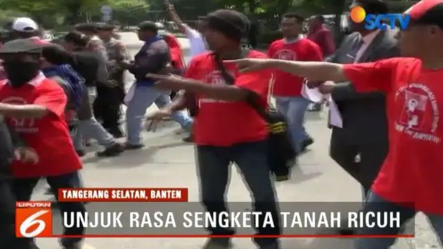 Unjuk Rasa Sengketa Tanah di Bintaro Diwarnai Kericuhan