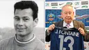 Just Fontaine pemain Prancis. Ia mengemas 13 gol selama mengikuti Piala Dunia tahun 1958 (Istimewa)