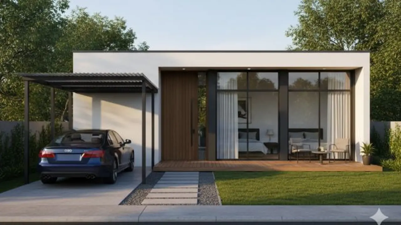 Ilustrasi Desain Rumah Sederhana 2 Kamar (Sumber: Gemini AI)