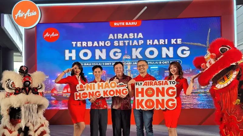 Maskapai AirAsia Buka Rute Penerbangan Baru dari Jakarta dan bali Menuju Hongkong