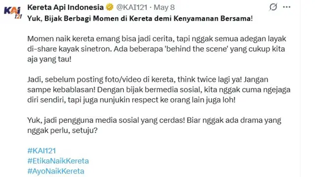 Viral Pria Swafoto di Toilet Kereta, PT KAI Siinggung Soal Norma dan Etika