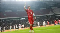 Pemain Timnas Indonesia, Ole Romeny, saat melawan Mozambik pada FIFA Matchday di Stadion Utama Gelora Bung Karno (SUGBK), Jakarta, pada Selasa (9/6/2026). (Bola.com/Bagaskara Lazuardi)