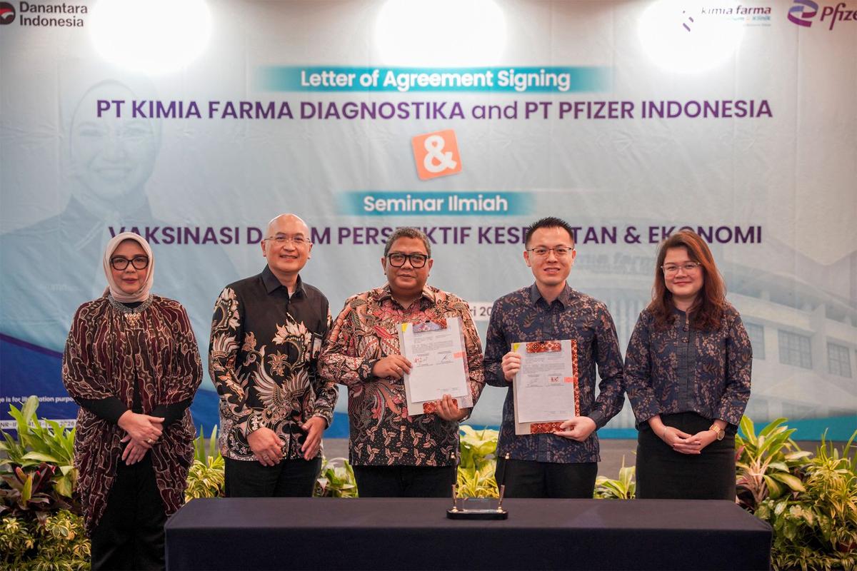Kimia Farma Diagnostika-Pfizer Indonesia Kolaborasi, Perkuat Program Vaksinasi Pneumonia