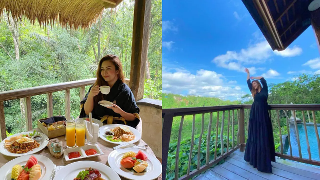 Momen Liburan Nafa Urbach di Bali, Habiskan Waktu Berdua Dengan Anak