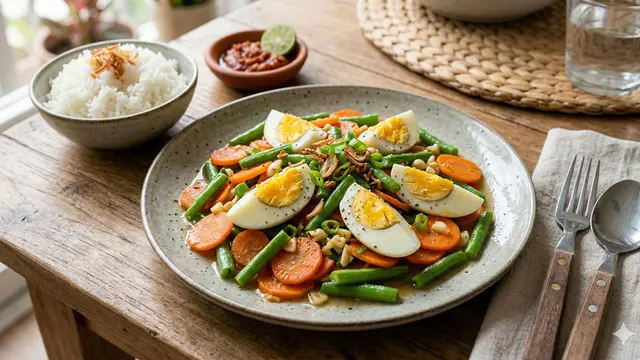 Tumis Telur Sayur (Foto: Gemini AI)