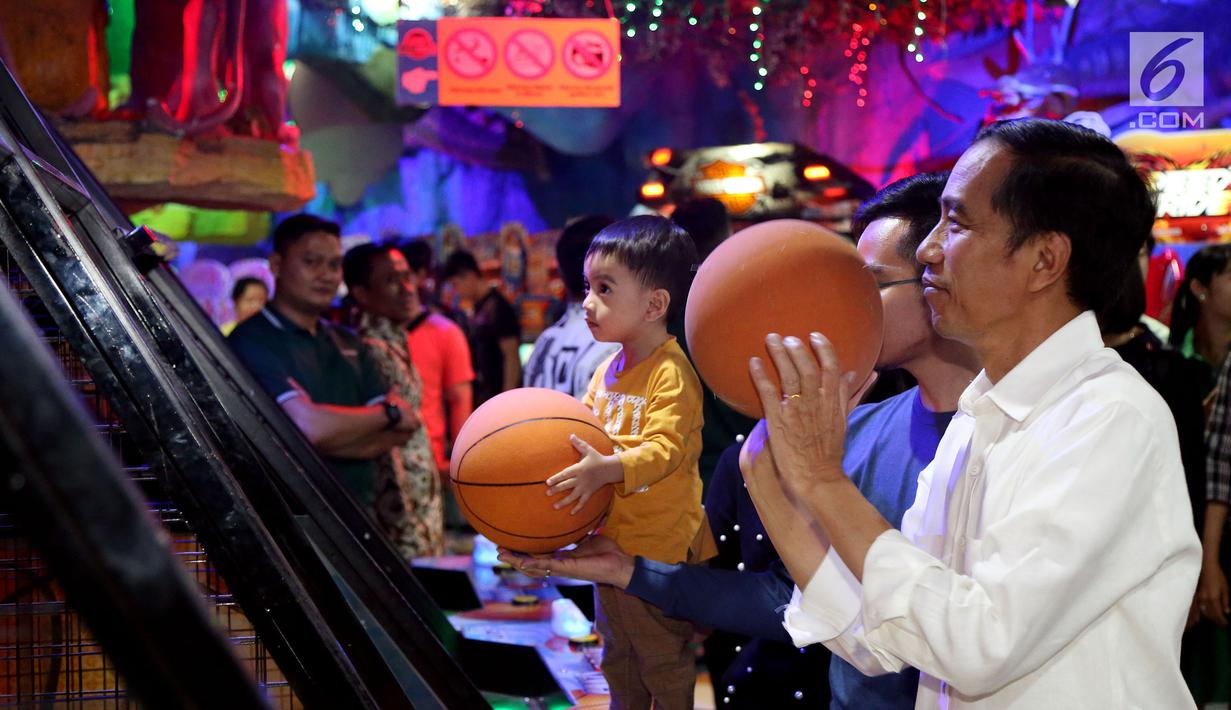 PHOTO: Begini Serunya Ketika Presiden Jokowi Bermain Basket Bersama