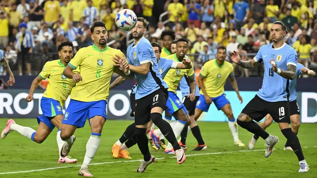 Timnas Uruguay Vs Timnas Brasil