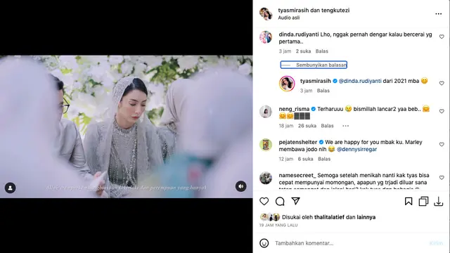 Tyas Mirasih Tanggapi Santai Warganet yang Masih Pertanyakan Status Pernikahan Sebelumnya Jelang Akad Nikah Besok
