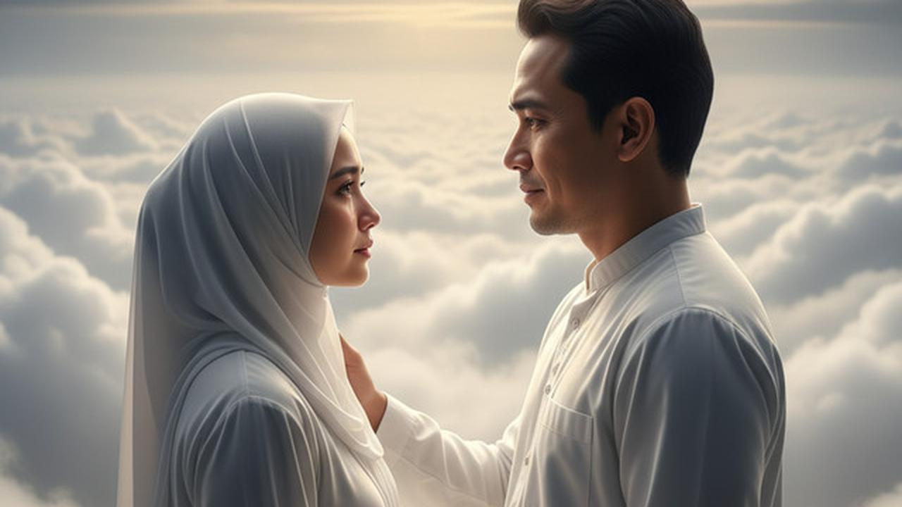 Cara Edit Foto Berpelukan di Awan dengan Orang Tua yang Telah Tiada