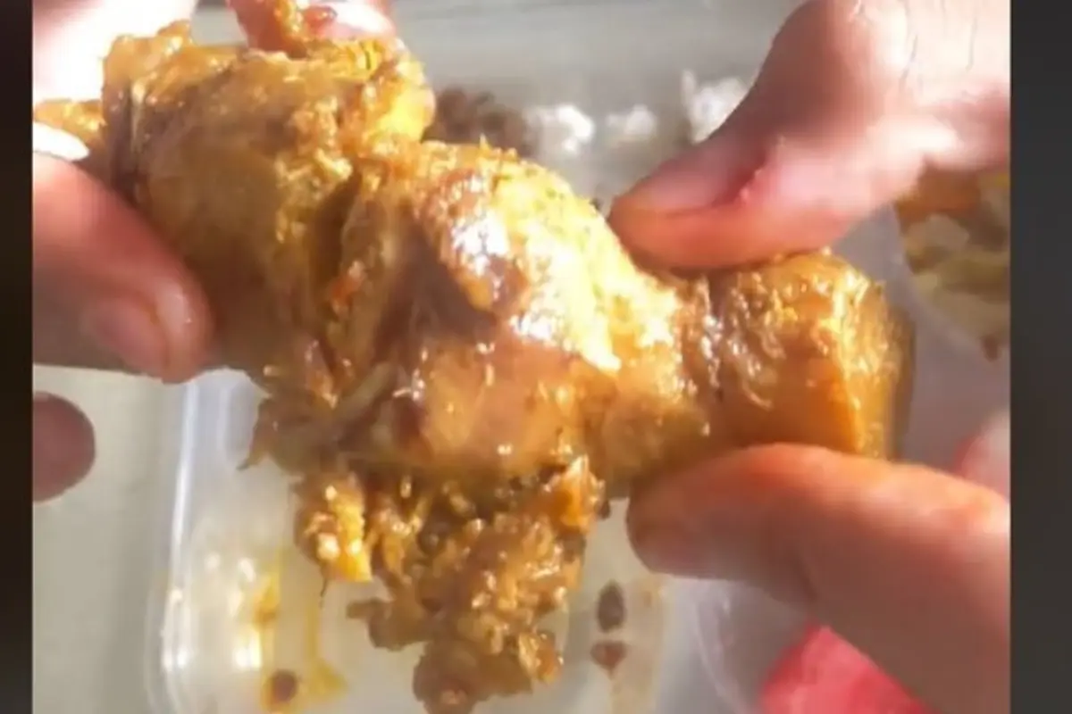 Siswa SD Mengadu ke Presiden Prabowo karena Dapat Menu Lengkuas Besar di Makan Bergizi Gratis.  foto: TikTok @iwi.iiiii20110611