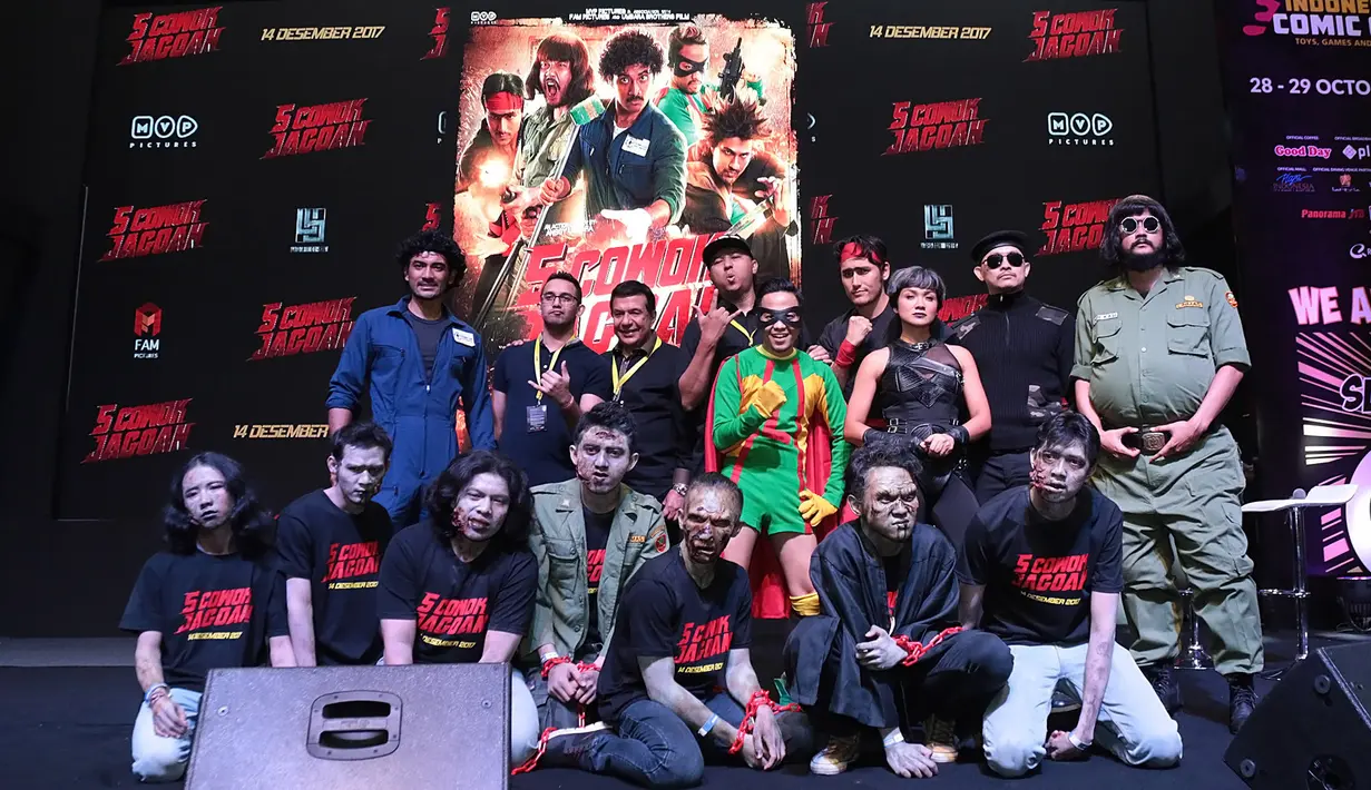 Nirina bukanhanya berjuang dalam film saja. Namun untuk mendalami karakternya, ia dituntut beberapa hal untuk memaksimalkan perannya sebagai penumpas kejahatan di film 5 Cowok Jagoan. (Bambang E.Ros/Bintang.com)