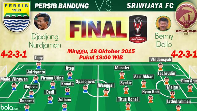Final Piala Presiden 2015: Persib Bandung vs Sriwijaya FC (Bola.com/Samsul Hadi)