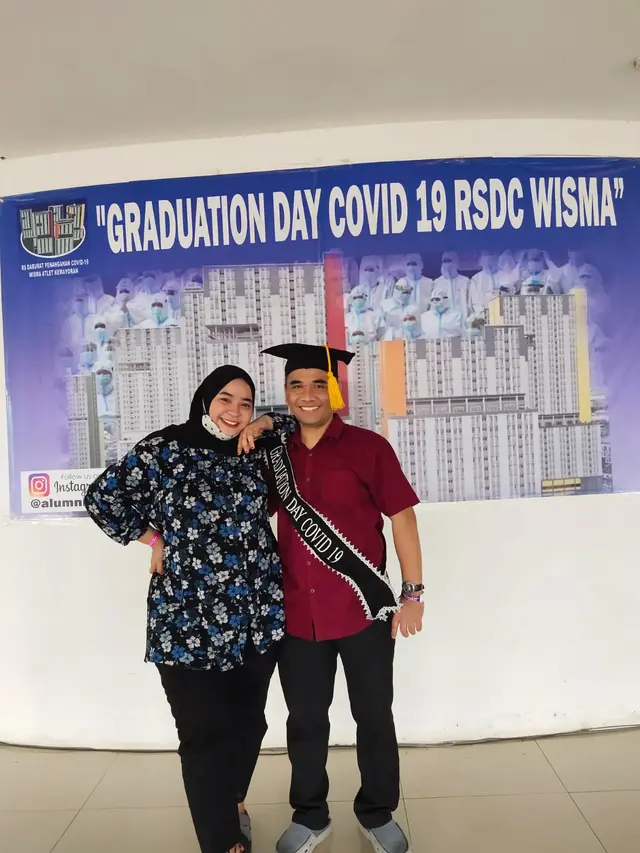 Kisah dua pasien COVID-19 yang dipertemukan di Wisma Atlet.