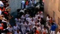 Ratusan Orang Diseruduk Banteng dalam Festival San Fermin
