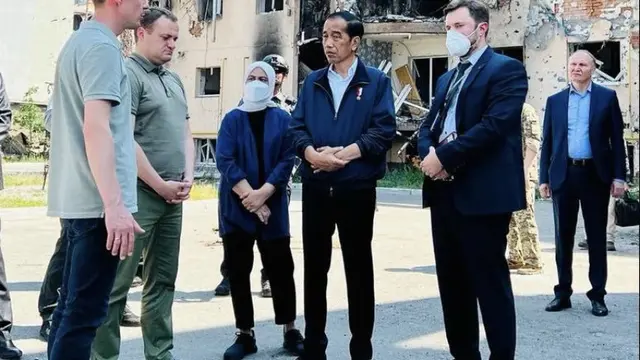 Jokowi dan Iriana di Ukraina (instagram/jokowi)