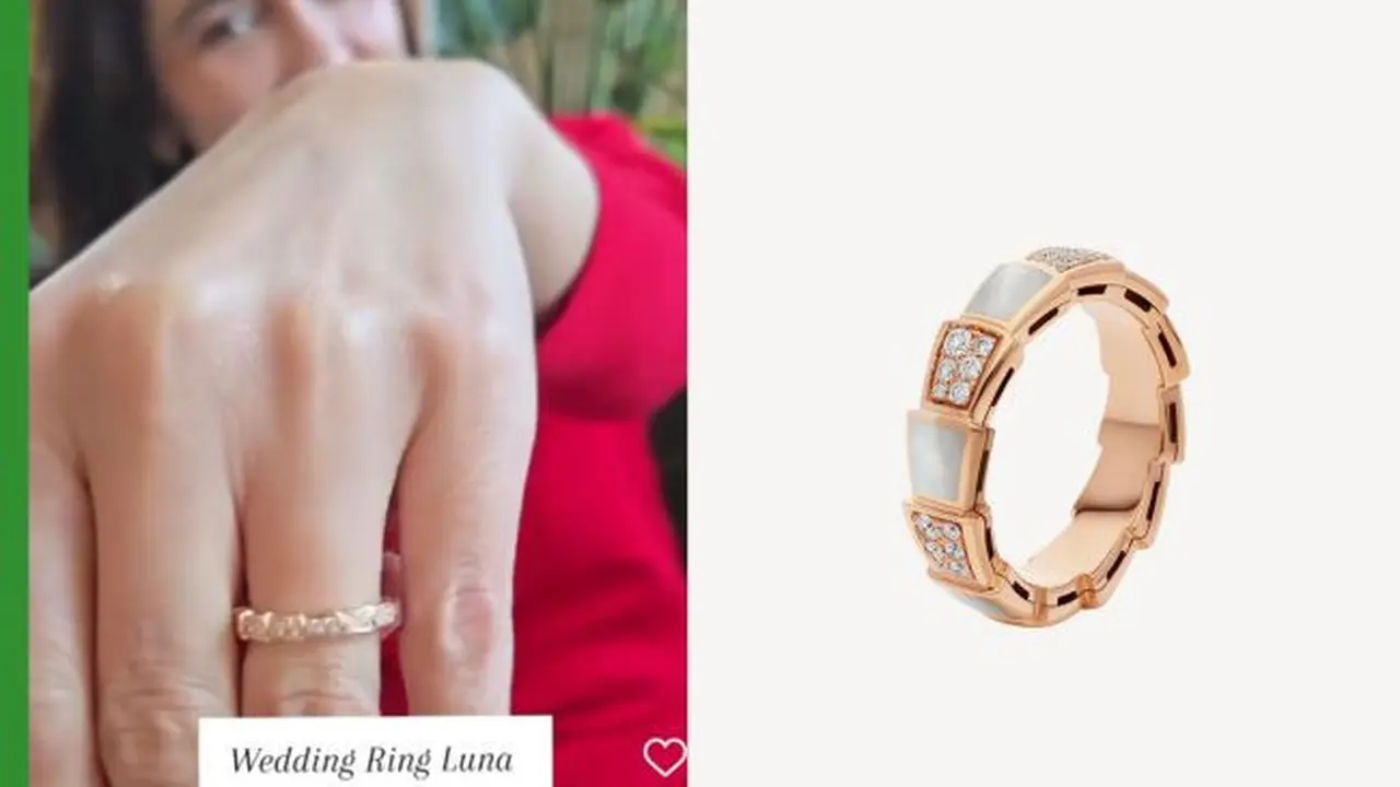 Model Cincin Nikah Wanita Simpel, Pilihan Luna Maya Elegan dan Berkelas (Foto: Instagram @moonmaxbase dan malloftheemirates.com)