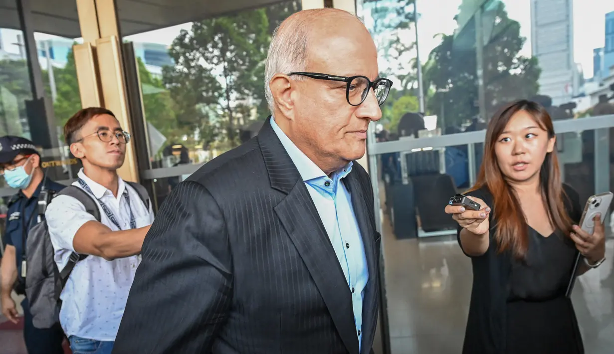 Iswaran mengaku bersalah menerima hadiah senilai lebih dari 403.000 dolar Singapura saat menjabat dan menghalangi jalannya peradilan. (ROSLAN RAHMAN/AFP)