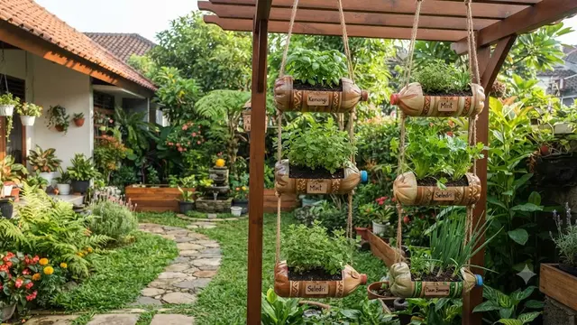 Ide Galon 5 Liter untuk Pot Gantung Mini