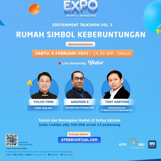 Gelar Kpr Virtual Expo 2021 Bri Tawarkan Bunga Kpr 3 76 Persen Bisnis Liputan6 Com