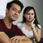 Eza Gionino dan pacar baru, Meza. [Foto: Herman Zakaria/Liputan6.com]