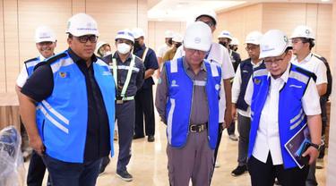 Presiden Komisaris PTPP Andi Gani Nena Wea melakukan kunjungan kerja ke 3 lokasi proyek yang berada di Jakarta dan Tangerang, Kamis (29/9)