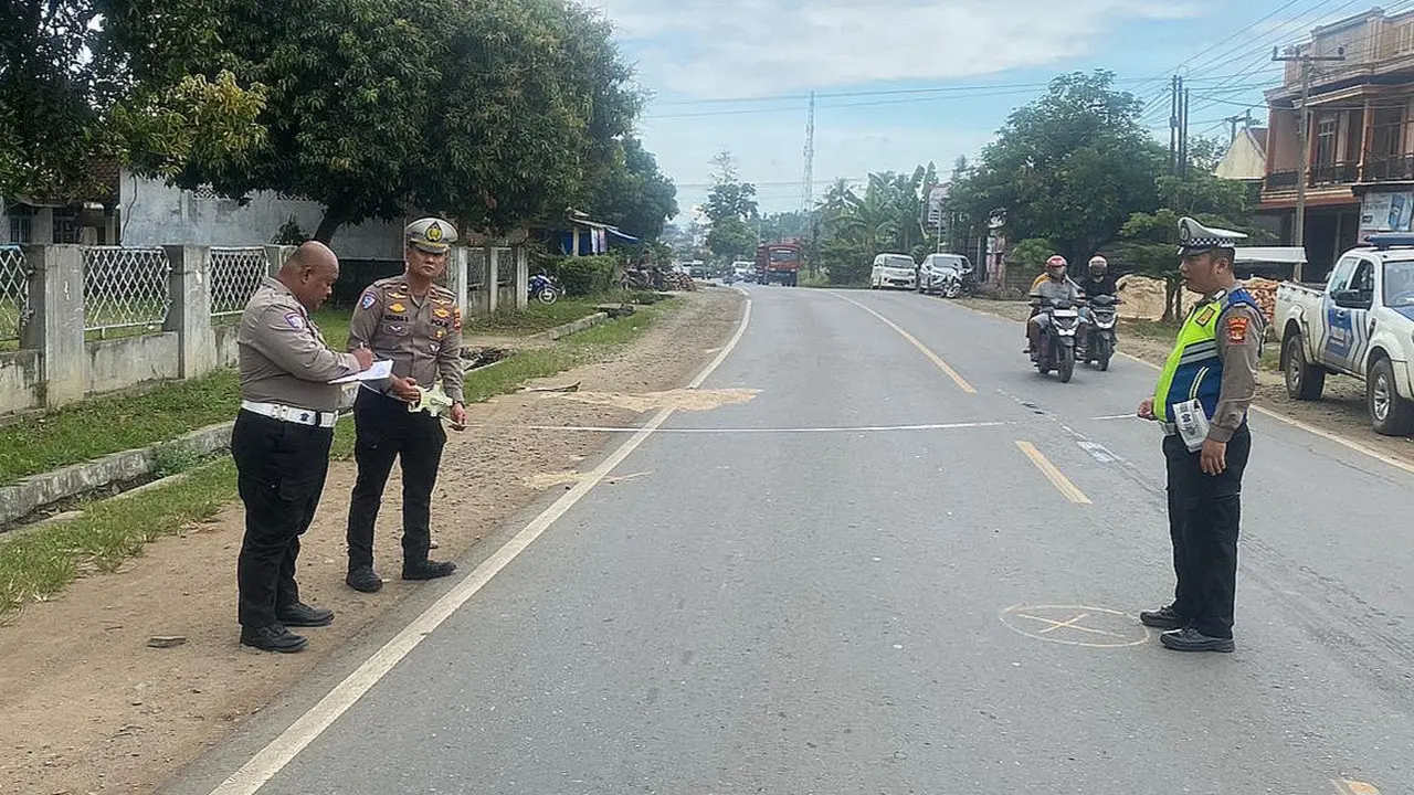 Detik-Detik Motor Ditabrak Truk di Jalinsum Lampung Utara, Ibu dan Balita Tewas Seketika