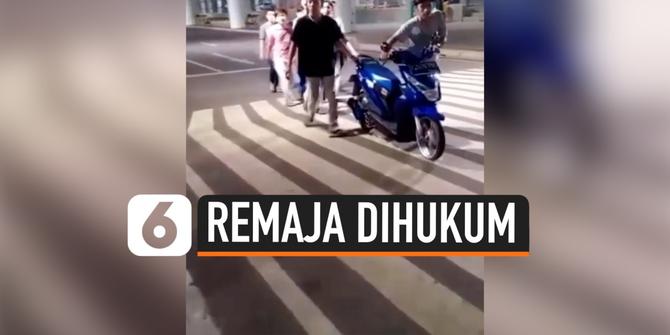 VIDEO: Nekat Berkumpul, Para Remaja Dihukum Nyanyikan Indonesia Raya