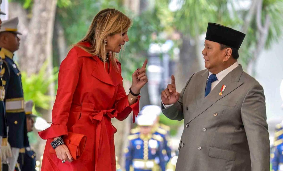 FOTO: Momen Akrab  Presiden Prabowo dan Ratu Maxima Bahas Penguatan Inklusi Keuangan di Istana Merdeka