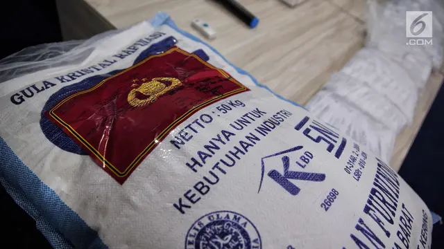 Polisi Ungkap Peredaran 20 Sak Gula Rafinasi