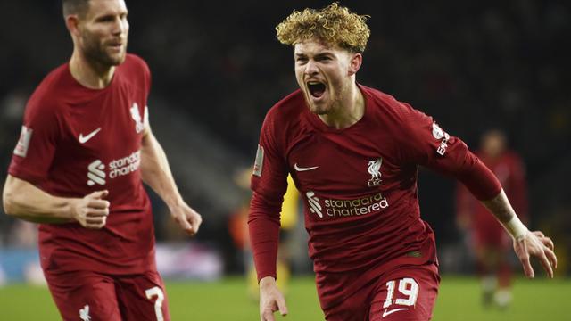 Foto: Gol Indah Harvey Elliott Jadi Dahaga Hasil Buruk Liverpool, The Reds Melaju ke Putaran Keempat Piala FA