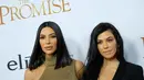 Kourtney pun kembali membalas dan mengatakan bahwa prioritasnya sama dengan Kim namun ia tak ingin bekerja lebih banyak. (CHRIS DELMAS  AFP)