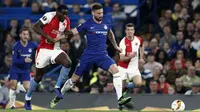 Chelsea meraih kemenangan 4-3 atas Slavia Praha dalam laga leg kedua perempat final Liga Europa, di Stamford Bridge, Kamis (18/4/2019) malam waktu setempat. (AFP/Adrian Dennis)
