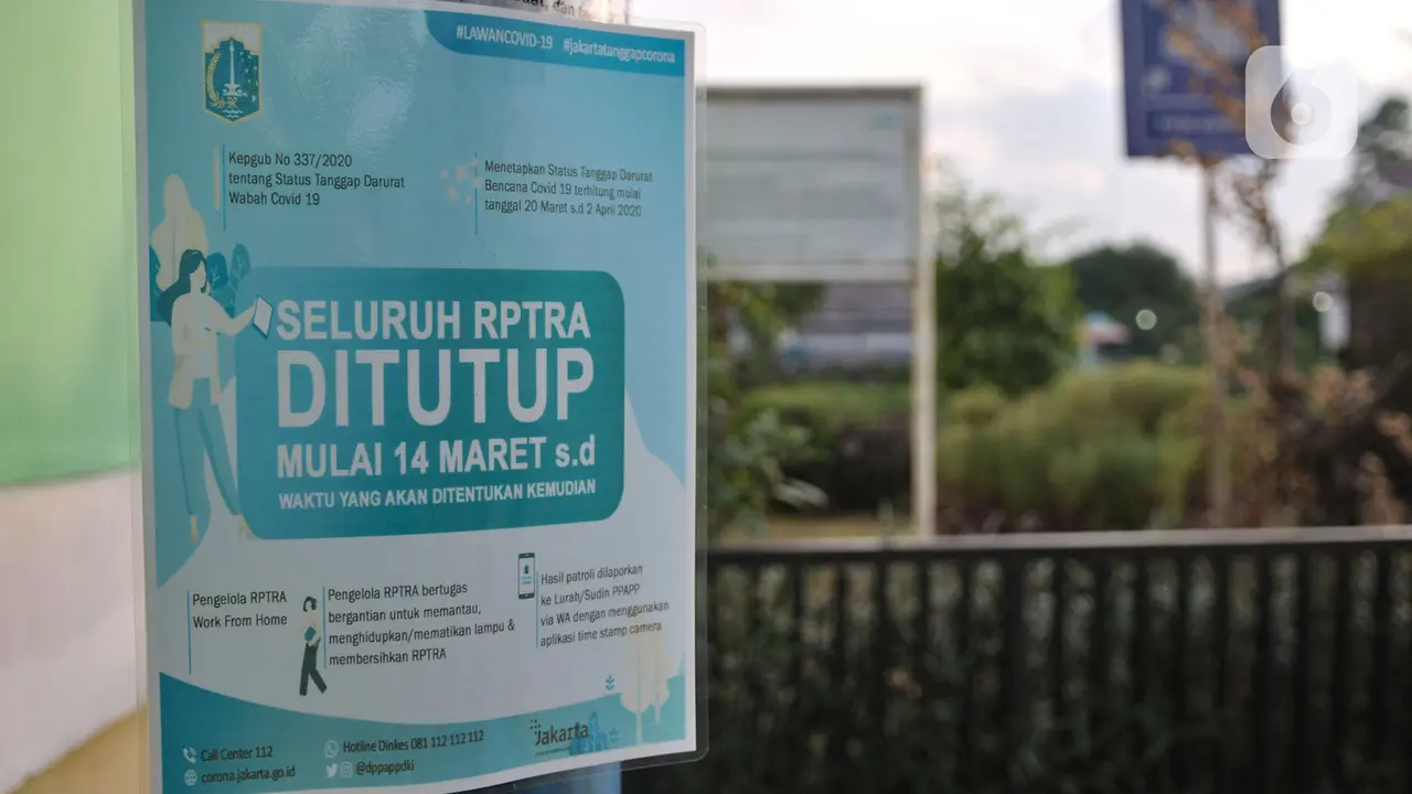 RPTRA di Ibu Kota Masih Ditutup