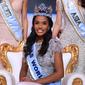 Toni-Ann Singh dari Jamaika dinobatkan sebagai Miss World 2019. (DANIEL LEAL-OLIVAS / AFP)